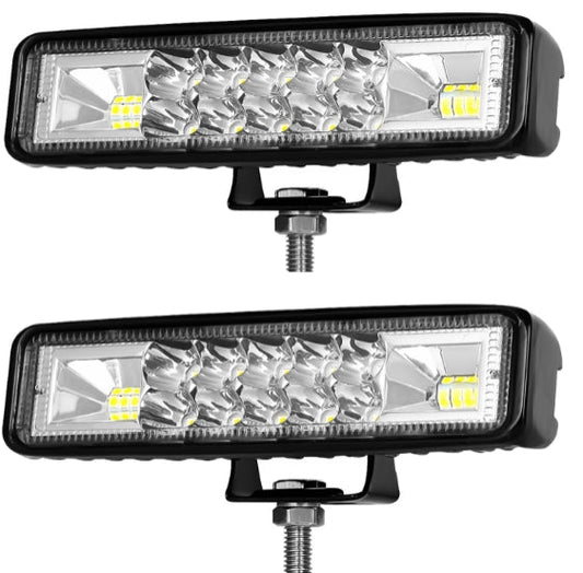 2Pcs 6 Inch LED work light inspection Car light 120W Led Pods Light Bar Slim
