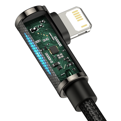 Baseus Legend Series Elbow Fast Charging Data Cable USB to iP 2.4A 1m Black