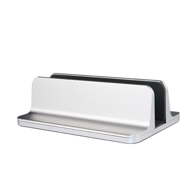 Vertical Adjustable Laptop Stand with Adjustable Dock Silver