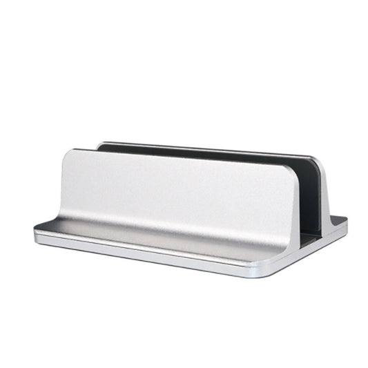 Vertical Adjustable Laptop Stand with Adjustable Dock Silver