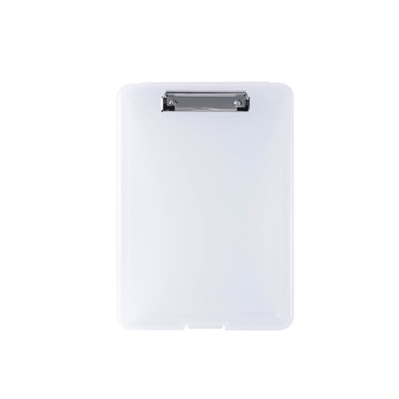 Plastic Storage Clipboard with Low Profile Clip Heavy Duty Clipboards white