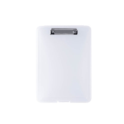 Plastic Storage Clipboard with Low Profile Clip Heavy Duty Clipboards white