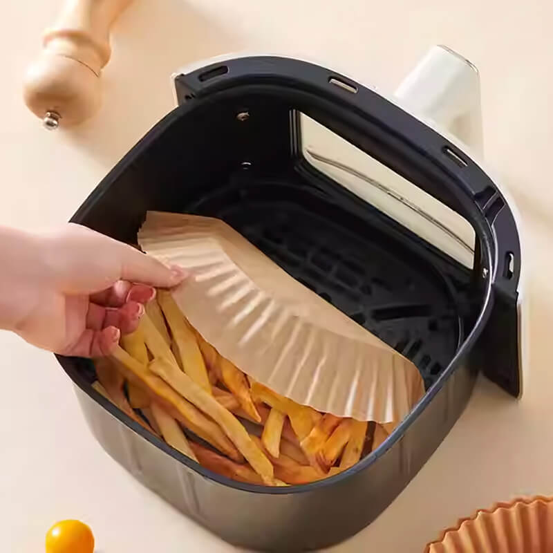 Mobie 50 Packs Air Fryer Parchment Paper Round 20cm Pre Cut Sheets