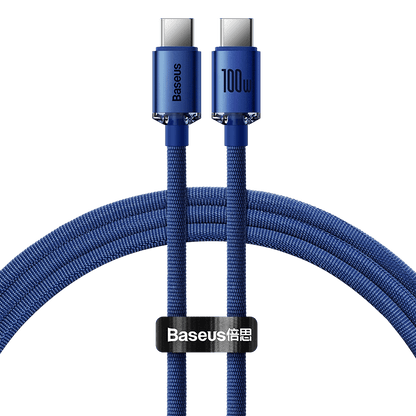 Baseus Crystal Shine Series Fast Charging Data Cable Type-C to Type-C 100W 1.2m