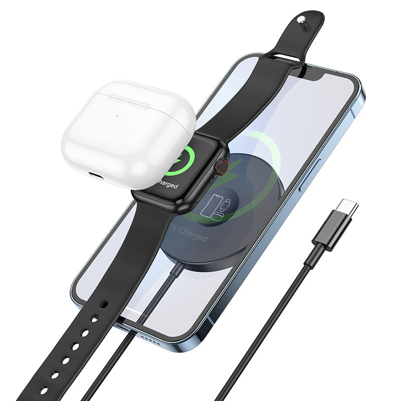 Hoco Magnetic 3-in-1 15W Wireless Fast Charger CW41