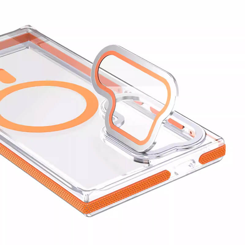 Compatible with Samsung S26 Ultra 2026 Rita Series Invisible Kickstand Crystal Clear Magsafe Case