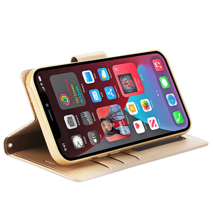 Hanman Mill Series Leather Wallet Flip Case Compatible with iPhone 15