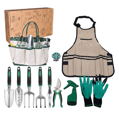 Gardening Tool Set 11 Pcs Aluminum Garden Hand Tools Set Heavy Duty with Garden
