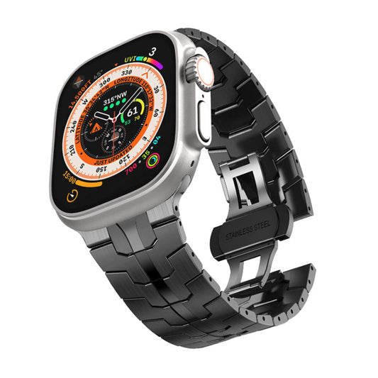 Stainless Steel Band for Apple Watch Ultra Band Metal Strap with Folding Clasp 3
