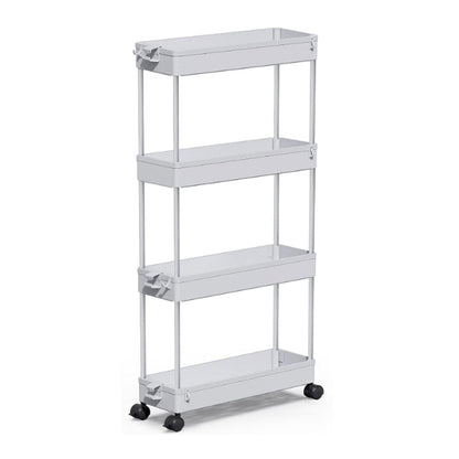 4 Tiers Kitchen Bathroom Rack Slim Space Saver Storage Shelf Shelves Toilet... S