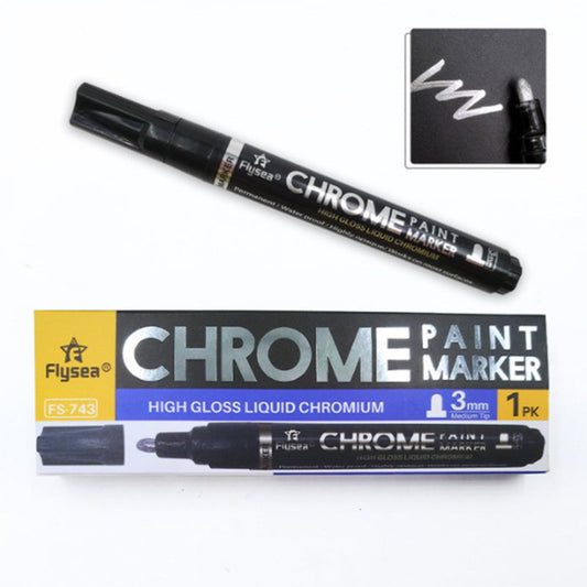 3pcs Liquid Mirror Chrome Marker Paint Set DIY Silver Art Liquid Mirror Chrome