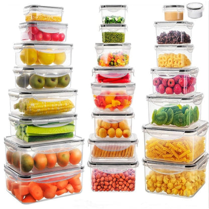 24PCs Plastic Food Storage Containers with Airtight Lids - Leakproof & Freezer