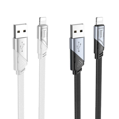 Hoco Braided Lighting to USB-A 2.4A Charging Data Cable 1.2m U119
