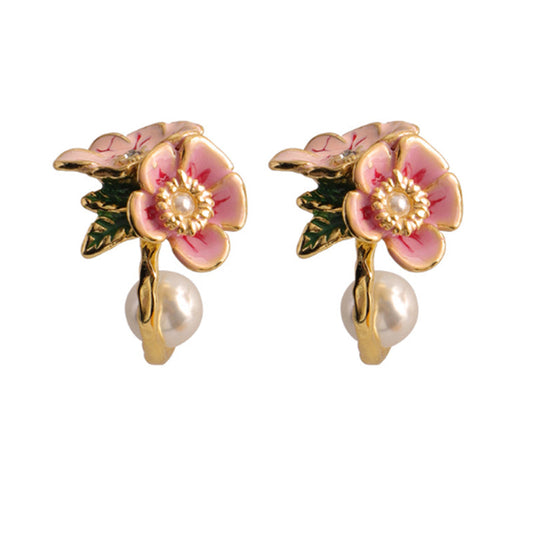 Embellique Reto Flower Dangle Earrings
