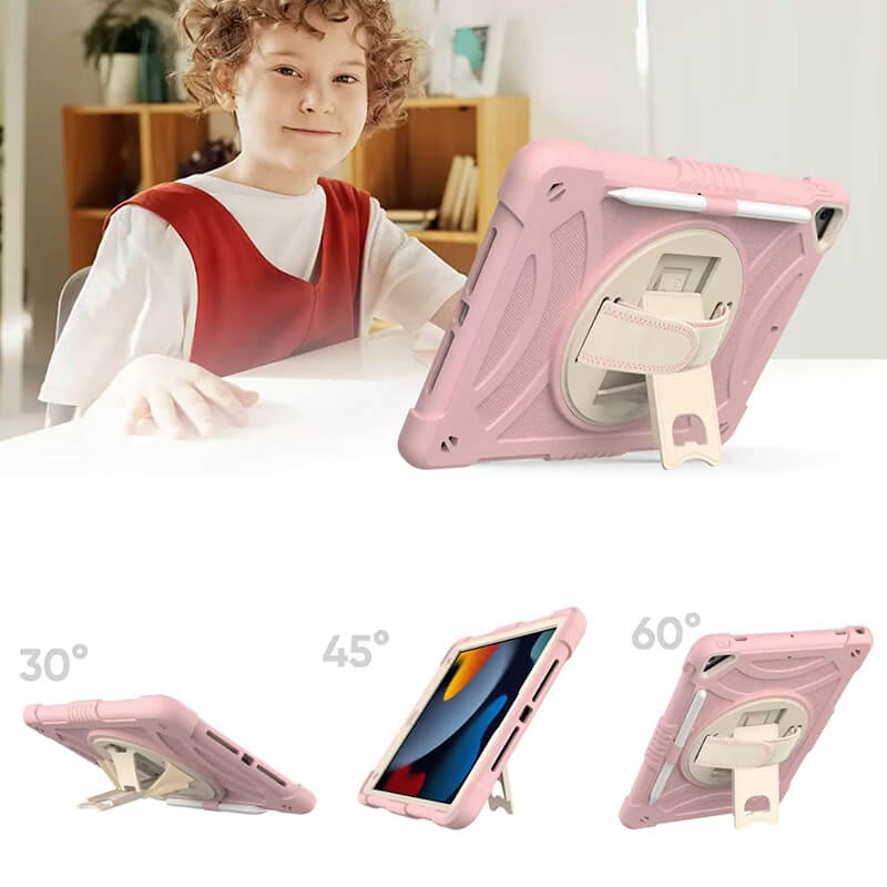 Three Layer Protection 360° Rotatable Grip Compatible with iPad 10th 10.9 2022 Case with Stand and Penslot