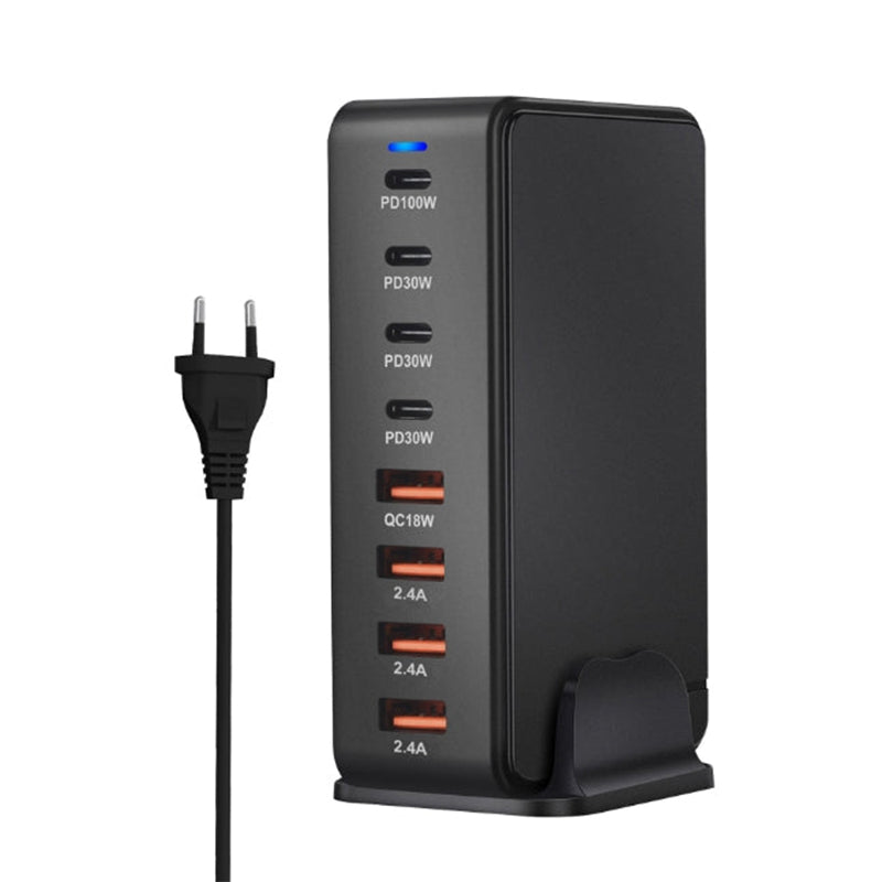 GaN PD Charger Multi-function 8-port Desktop Adapter USB Type C Fast Charger 2