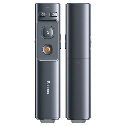 Wireless Presenter with USB-A & USB-C Receiver (Red Laser)
