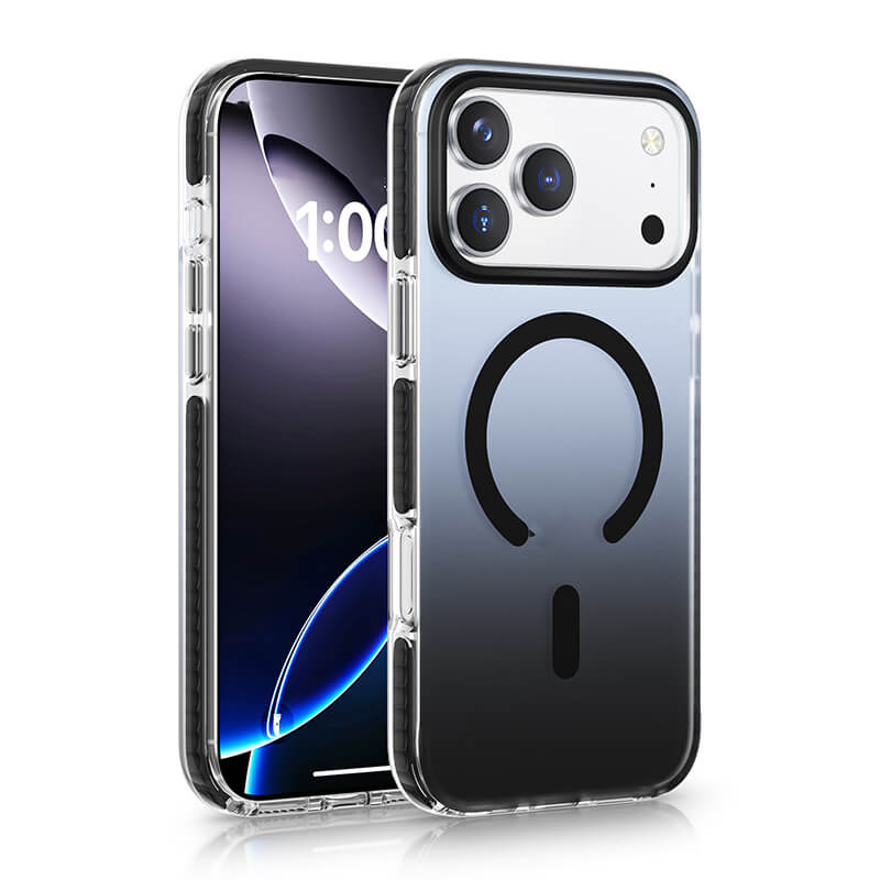 Wave Gradient TPE Mate Magnetic Phone Case Compatible with iPhone 18 Pro
