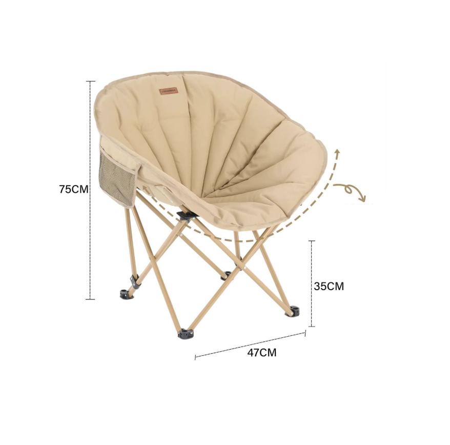 URBAN WAVE Deluxe Folding Moon Chair YQ12412