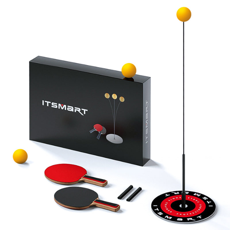Table Tennis Trainer Elastic Shaft, Pong Balls Paddles Set