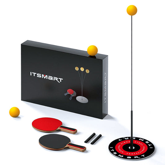 Table Tennis Trainer Elastic Shaft, Pong Balls Paddles Set
