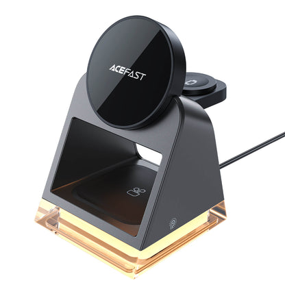 Acefast 3-in-1 15W Fast Wireless Magsafe Charging Stand with Ambient Light E17