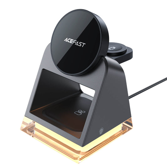 Acefast 3-in-1 15W Fast Wireless Magsafe Charging Stand with Ambient Light E17