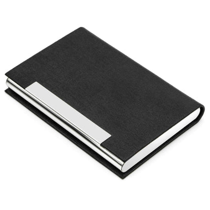 Horizonal PU Leather Business Card Holder Black Set B