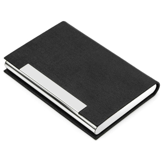 Horizonal PU Leather Business Card Holder Black Set B