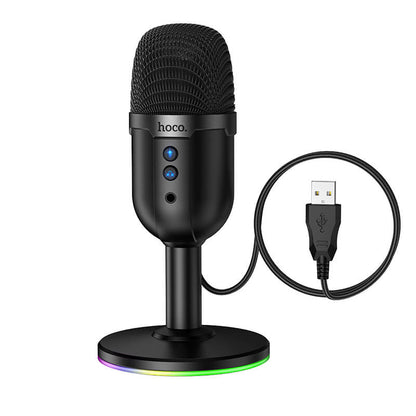 Hoco Desktop Omni Directional Microphone with RGB Light L25