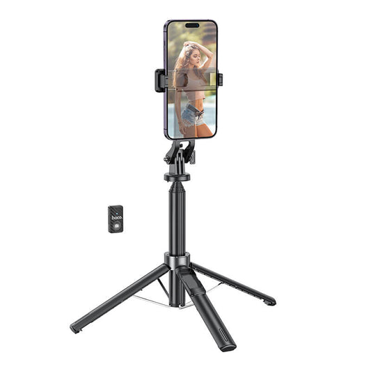 Hoco 2-in-1 Extendable Selfie Stick with QuadPod Stand & Bluetooth Remote K21