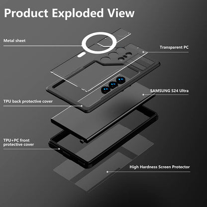 Redpepper IP68 Waterproof 2M Submersion Protection Compatible with Samsung S24 Ultra 2024 Case