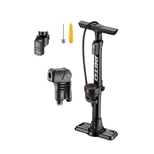 Floor Pump-High carbon steel with barometer 160PSI