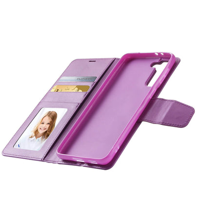 Compatible with Samsung A17 2025 Hanman Mill Series Leather Wallet Flip Case