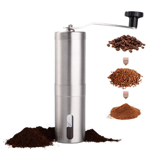 Hand Coffee Machine Coffee Grinder Pepper Mill Coffee Stainless Steel 304 Silver