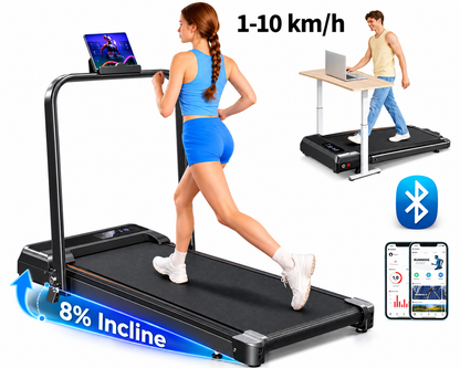 Foldable Walking Pad Treadmill Compact Flat