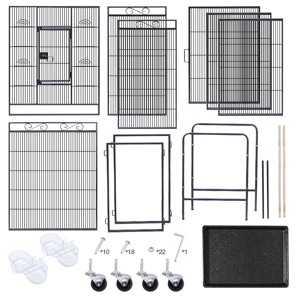 Bird Cage Parrot Aviary Perch Carrier