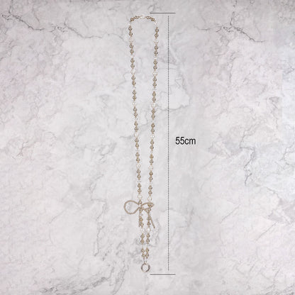Mobie Pearl Bead Phone Lanyard Anti Drop Neck Strap 55cm