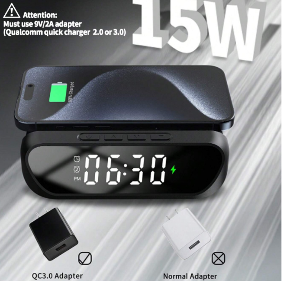 2-in-1 Magnetic Wireless Charger Stand | Fast Charging Dock for Phone & Wireless Earbuds | Foldable Charging Station