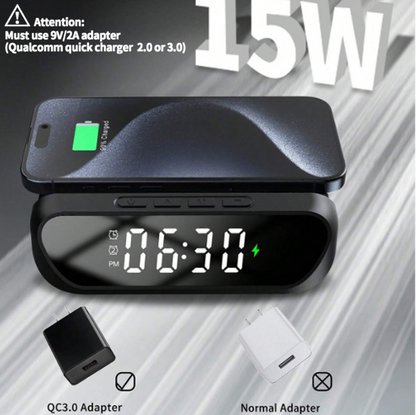 2-in-1 Magnetic Wireless Charger Stand | Fast Charging Dock for Phone & Wireless Earbuds | Foldable Charging Station