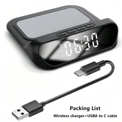 2-in-1 Magnetic Wireless Charger Stand | Fast Charging Dock for Phone & Wireless Earbuds | Foldable Charging Station