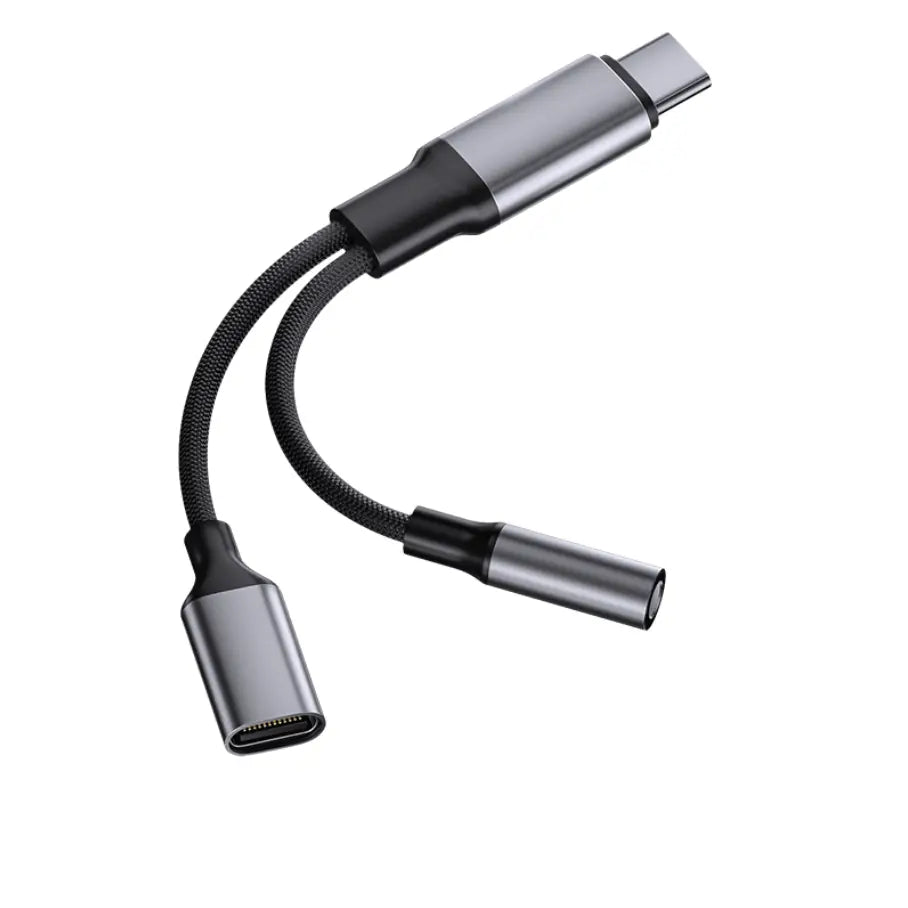 2-in-1 USB-C Adapter Cable | Dual Port Type-C Charging & Audio Adapter