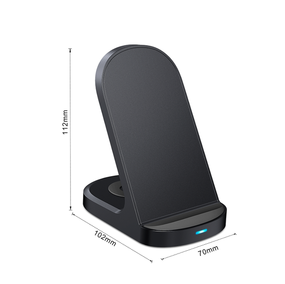 2-in-1 Wireless Charging Stand | Magnetic Fast Charger for Smartphone & Wireless Earbuds | Foldable Charging Dock
