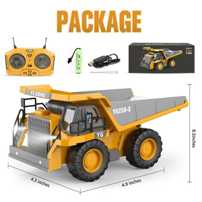 2.4G remote control 11-channel excavator wireless bulldozer dump bucket engineering forklift large toy