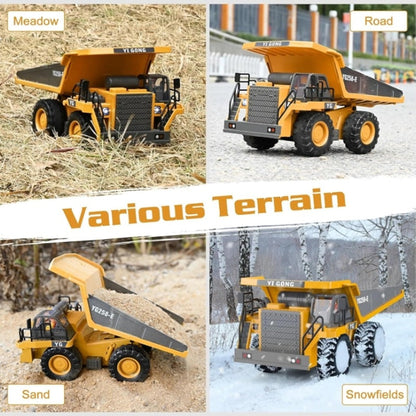 2.4G remote control 11-channel excavator wireless bulldozer dump bucket engineering forklift large toy