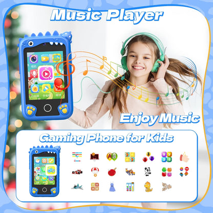 2.8Inch Touchscreen Learning Play Toy Phone With Dual Camera Smart Phone For Girl Boy With 8G SD Card