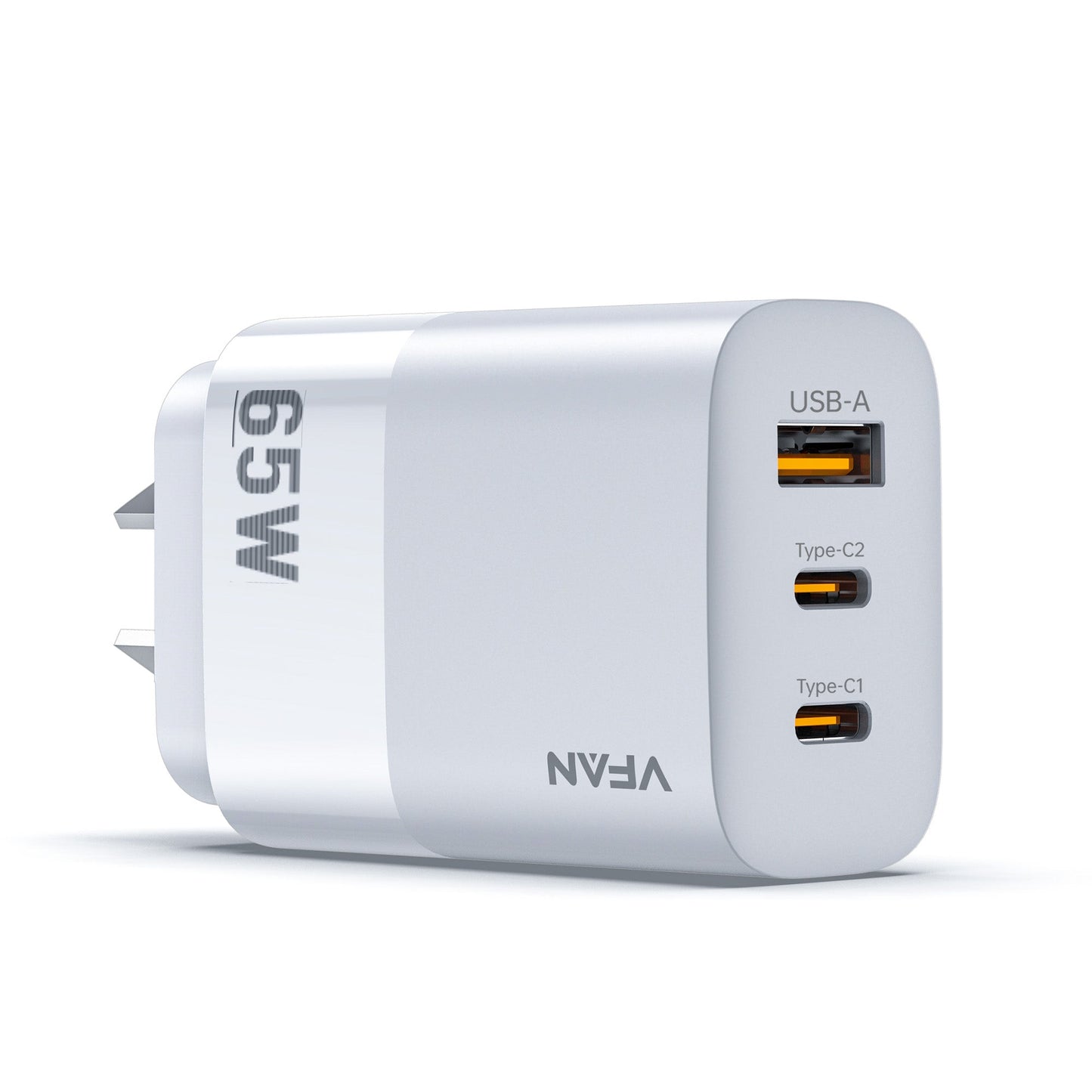 VFAN PD 65W 3-in-1 GaN Ultra Fast Charger Plug MacBook Available AU7