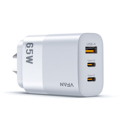 VFAN PD 65W 3-in-1 GaN Ultra Fast Charger Plug MacBook Available AU7