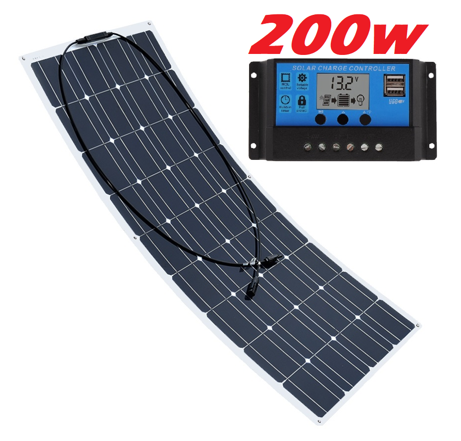 200W Solar Panel Flexible with Solar Controller