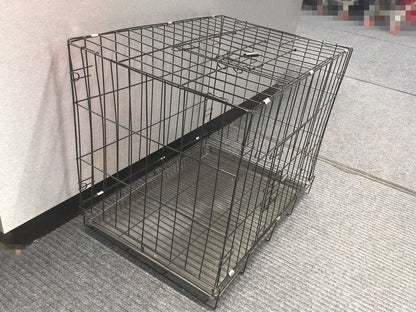 Pet Cage - 50CM Wide Collapsible Metal Pet Cage BLACK